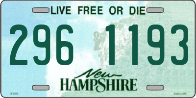 NH license plate 2961193