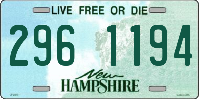 NH license plate 2961194