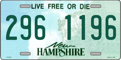 NH license plate 2961196
