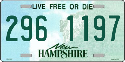NH license plate 2961197