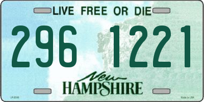 NH license plate 2961221