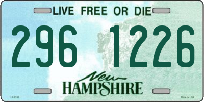NH license plate 2961226