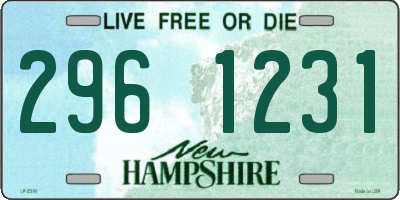 NH license plate 2961231