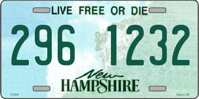 NH license plate 2961232