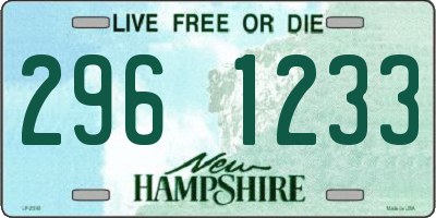 NH license plate 2961233