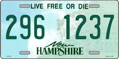 NH license plate 2961237