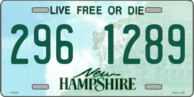 NH license plate 2961289