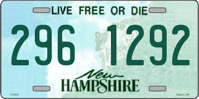 NH license plate 2961292