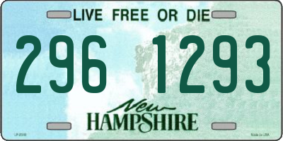 NH license plate 2961293