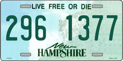 NH license plate 2961377