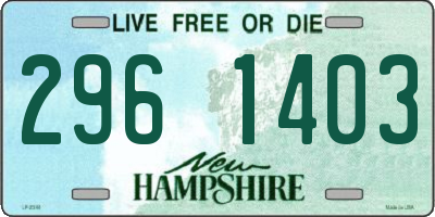 NH license plate 2961403