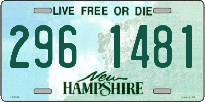 NH license plate 2961481