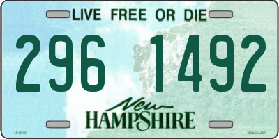 NH license plate 2961492