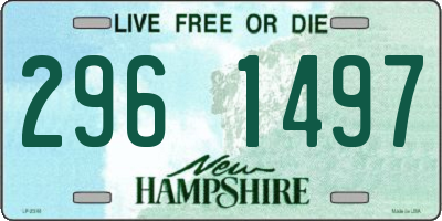 NH license plate 2961497