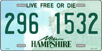 NH license plate 2961532