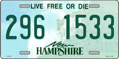 NH license plate 2961533