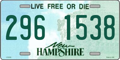 NH license plate 2961538