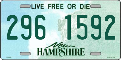 NH license plate 2961592