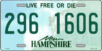 NH license plate 2961606