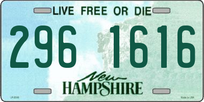 NH license plate 2961616
