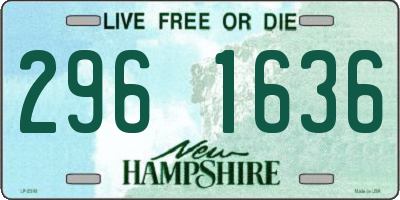 NH license plate 2961636