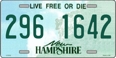 NH license plate 2961642