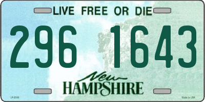 NH license plate 2961643