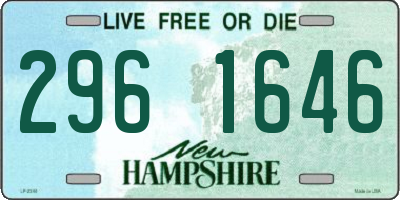 NH license plate 2961646