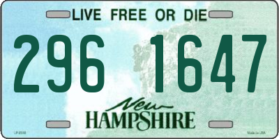 NH license plate 2961647
