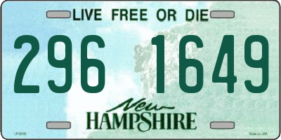 NH license plate 2961649