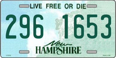 NH license plate 2961653