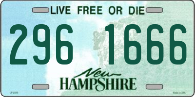 NH license plate 2961666