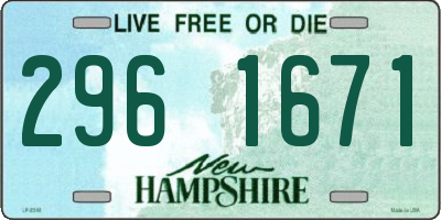 NH license plate 2961671