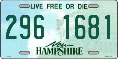 NH license plate 2961681