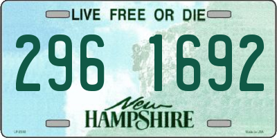 NH license plate 2961692