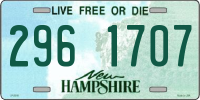 NH license plate 2961707