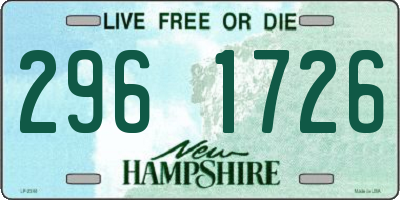 NH license plate 2961726