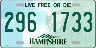 NH license plate 2961733