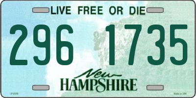 NH license plate 2961735