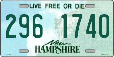 NH license plate 2961740