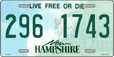 NH license plate 2961743