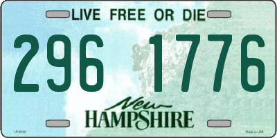 NH license plate 2961776