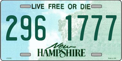 NH license plate 2961777