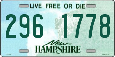 NH license plate 2961778