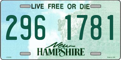 NH license plate 2961781