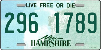 NH license plate 2961789