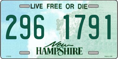 NH license plate 2961791