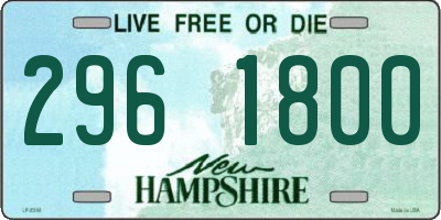 NH license plate 2961800