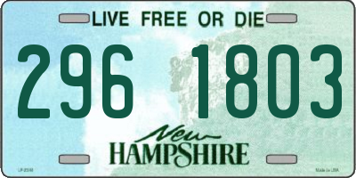 NH license plate 2961803