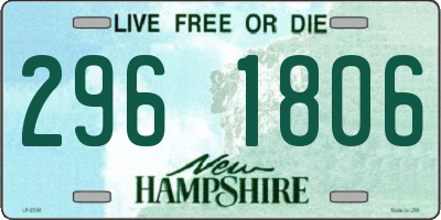 NH license plate 2961806